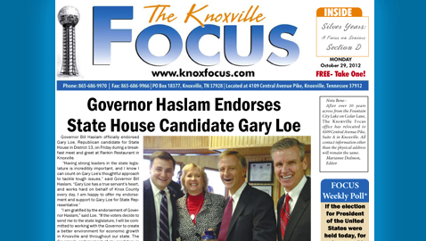 The Knoxville Focus for Monday, October 29