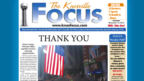 Knoxville Focus for Monday, November 12