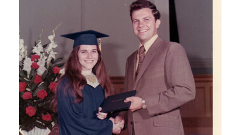 Ralphine's graduation 1972