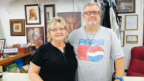 Vickie and Steve Johnson of God’s Place Thrift Store are inviting you into their store to shop or pray and help support their mission. 
