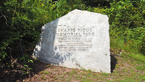 Sharp's Ridge marker