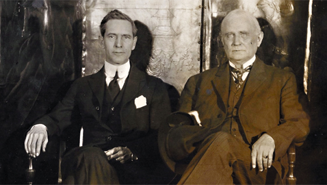 From the author’s personal collection. Under Secretary of State Breckinridge Long of Missouri (left) sitting with ex-Speaker of the House Champ Clark, 1920.