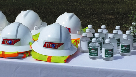 TDOT helmets and First State Road Water
