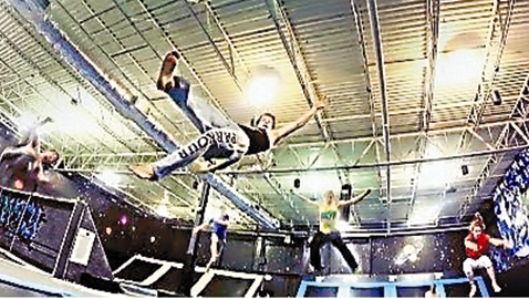 Take to the air at Max Air Trampoline Park in North Knoxville,  where you’ll find 2,000 square feet of trampoline jumping including basketball goals and a much more. (Photo courtesy of Max Air)