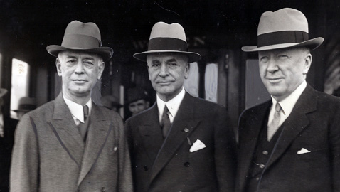 From the author’s personal collection (From left to right) Senator Key Pittman of Nevada, Secretary of State Cordell Hull and Congressman Sam D. McReynolds of Tennessee.