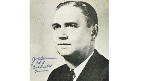 Photo from the author’s personal collection. Autographed photo of Congressman John J. Duncan, circa 1973.