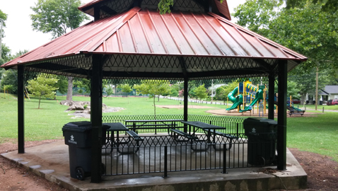 Photo by Mike Steely The gazebo at Edgewood Park will be the site of free music, watermelon, and a neighborhood celebration Thursday. It’s free to attend.