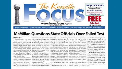 The Knoxville Focus for February 15, 2016
