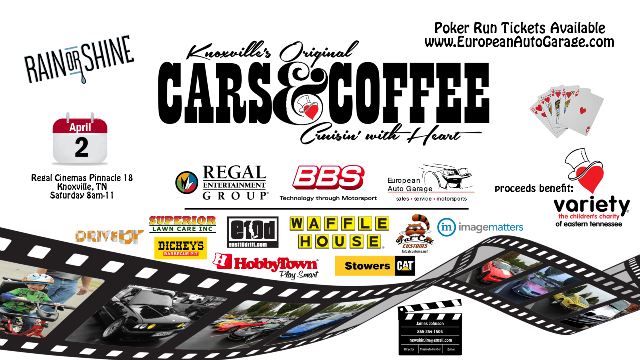 Cars & Coffee and Poker Run on April 2