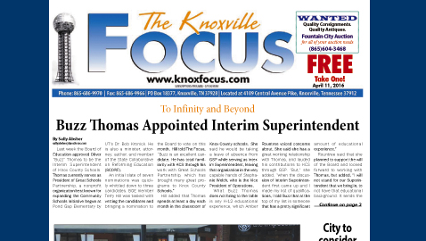 The Knoxville Focus for April 11, 2016