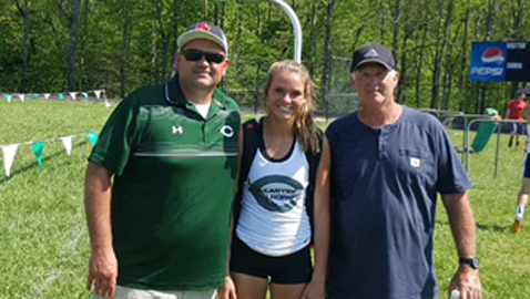 Reynolds, Carter pentathlete, makes first reservation for state