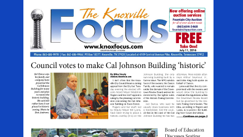 The Knoxville Focus for July 11, 2016