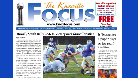 The Knoxville Focus for August 29, 2016