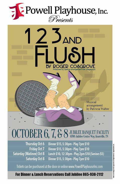 Powell Playhouse To Perform Comedy ‘1, 2, 3 And Flush’ October 6-8