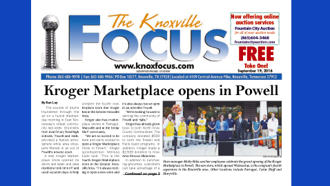 The Knoxville Focus for September 19, 2016