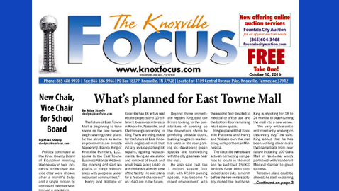 The Knoxville Focus for October 10, 2016