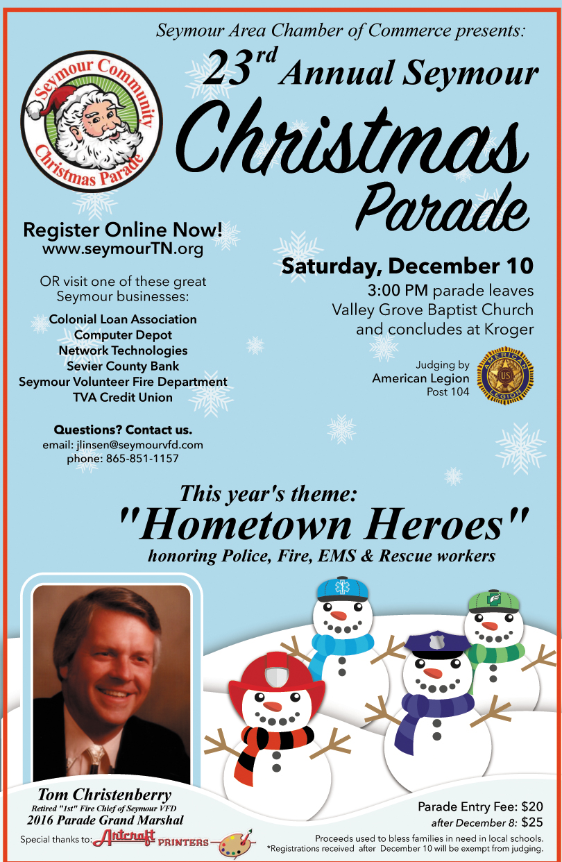 23rd Annual Seymour Christmas Parade this Saturday