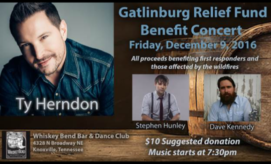 Gatlinburg Relief Concert to be held Friday
