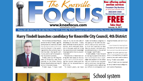 The Knoxville Focus for January 16, 2017