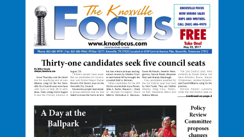 The Knoxville Focus for May 22, 2017