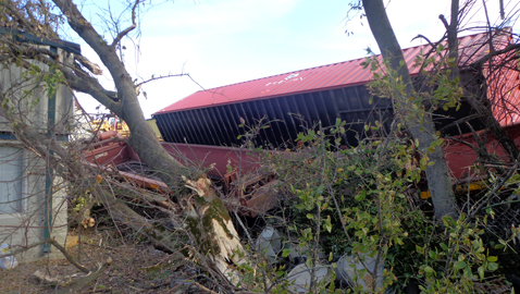 Train wrecks in Inskip