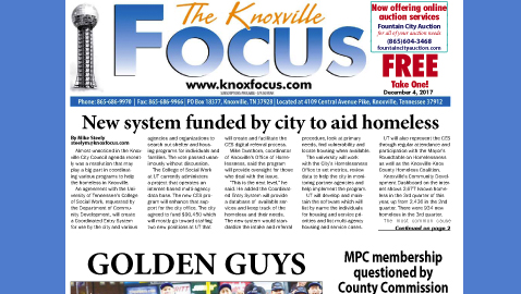 The Knoxville Focus for December 4, 2017