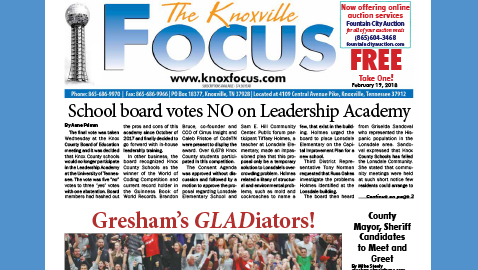 The Knoxville Focus for February 19. 2018