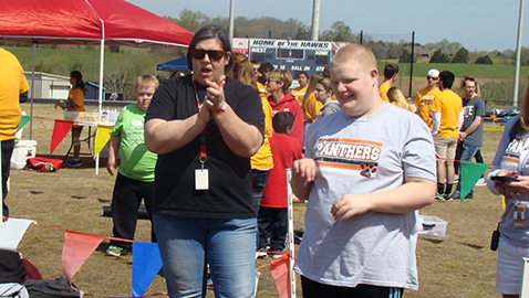 Blosser shares her love of sports as volunteer at Special Olympics