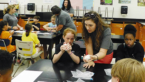 Students study outer space at Central Science Camp