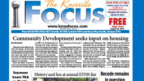 The Knoxville Focus for the week of August 26, 2019