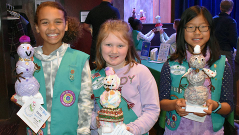 Girl Scouts Snowman Project Benefits ETCH Patients