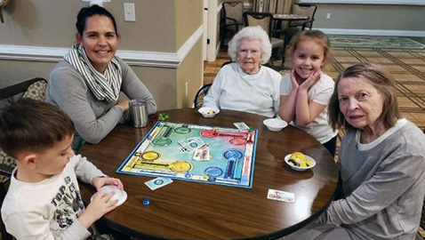 Morning Pointe residents’ spirits rise with student visit