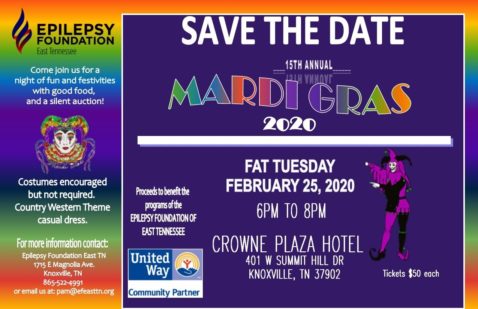 Epilepsy Foundation East TN holding annual Fat Tuesday fundraiser