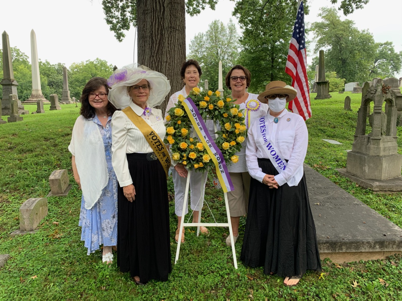 Wreath laid for suffrage