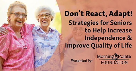 Morning Pointe Foundation presents virtual seminar on Senior Fall Prevention