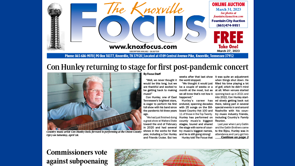 The Knoxville Focus for March 27, 2023