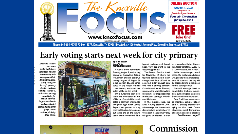 The Knoxville Focus for July 31, 2023