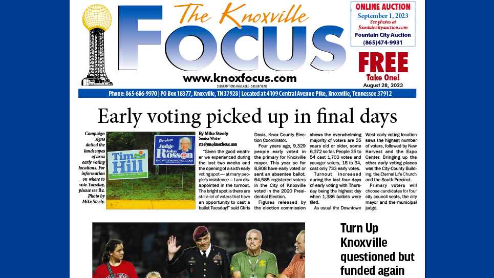 The Knoxville Focus for August 28, 2023