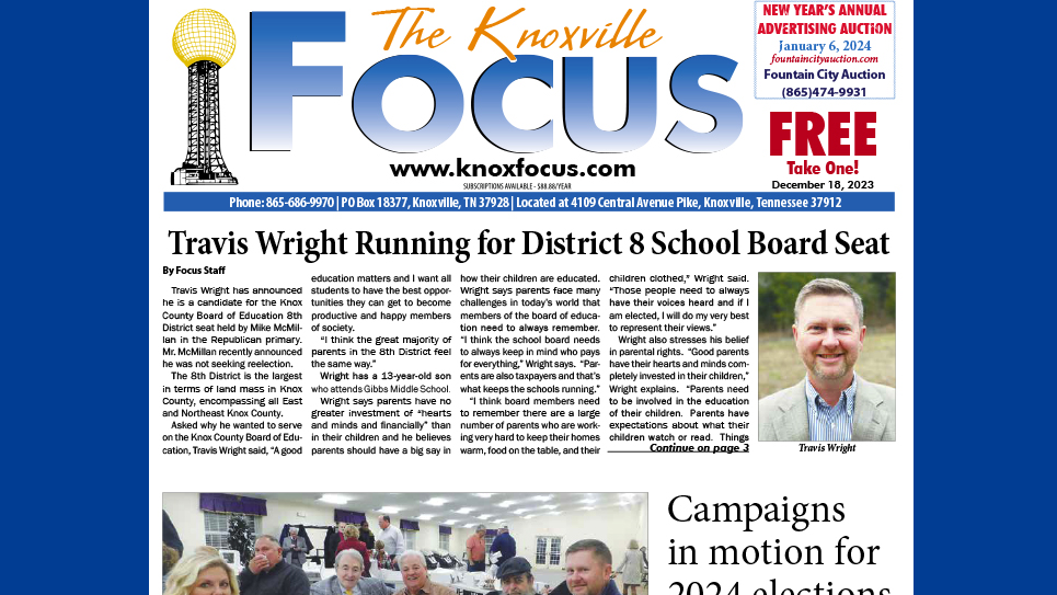 The Knoxville Focus for December 18, 2023