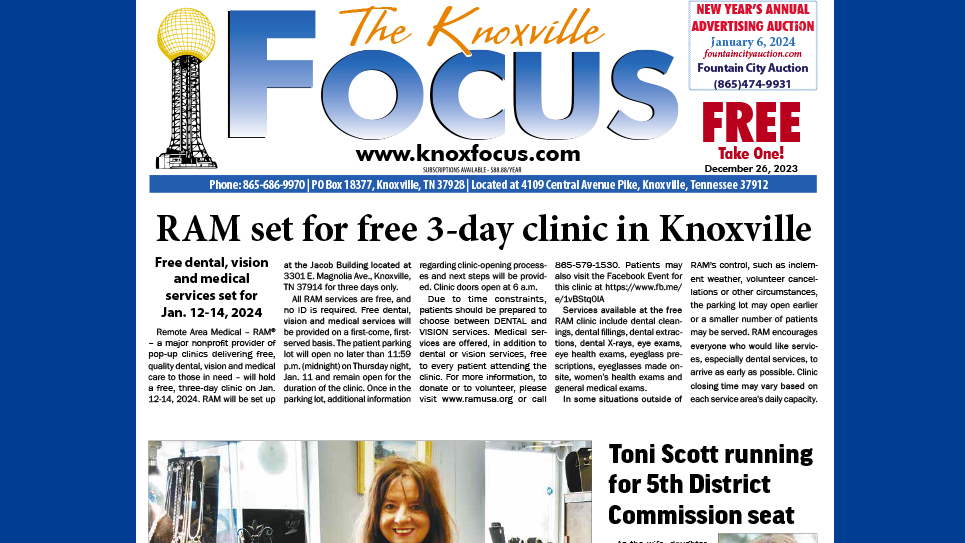 The Knoxville Focus for December 26, 2023