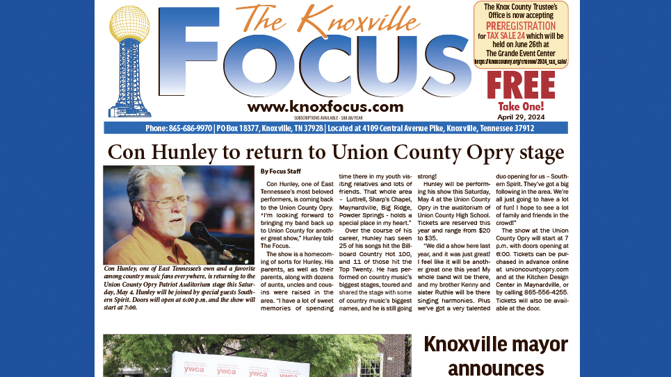 The Knoxville Focus for April 29, 2024